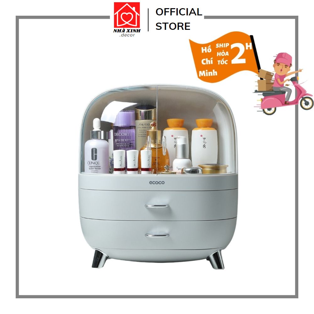 Tủ Đựng Mỹ Phẩm Để Bàn Kệ Để Mỹ Phẩm Kệ Đựng Đồ Trang Điểm Hộp Mỹ Phẩm Để Bàn Ecoco