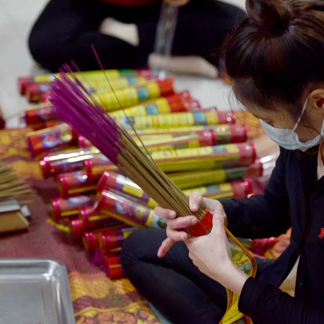 Nhang Lộc Thành, NHANG ỐNG 30cm&40cm, hương bài Quảng Ninh, đậu tàn, ít khói