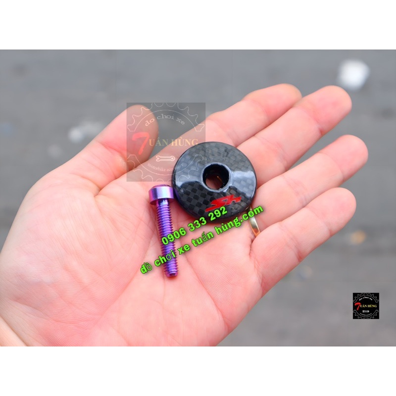 Ốc Đậy Chân Kính Sh 125, Sh 150, Sh 300 Carbon  Xịn Sò Kèm Ốc Gắn - Giá 1 Con - Đồ Chơi Xe Sh