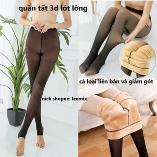 Quần tất lót nỉ dày 3d 6s nữ giẫm gót/ liền bàn