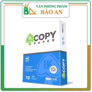 Giấy in A4 IK COPY ĐL70gsm , phù hợp cho văn phòng trường học giấy dày chắc chắn đủ 500 tờ