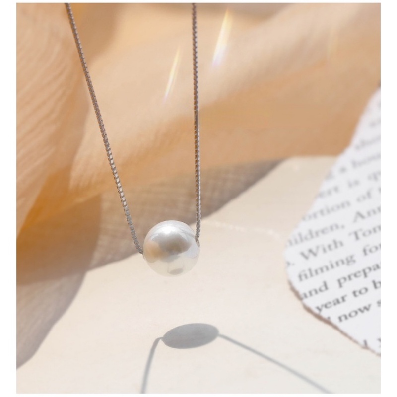 MANYUE Vòng cổ ngọc trai nhân tạo 8mm phong cách hàn quốc thời trang dành cho nữ