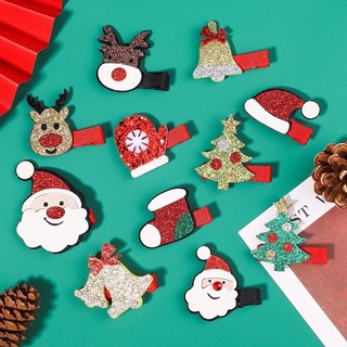 Set kẹp tóc noen giáng sinh cho bé gái