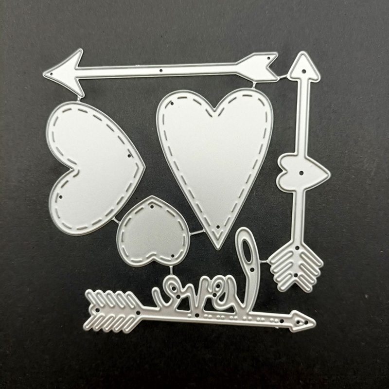 Khuôn Cắt Giấy Kim Loại Hình Trái Tim Xinh Xắn