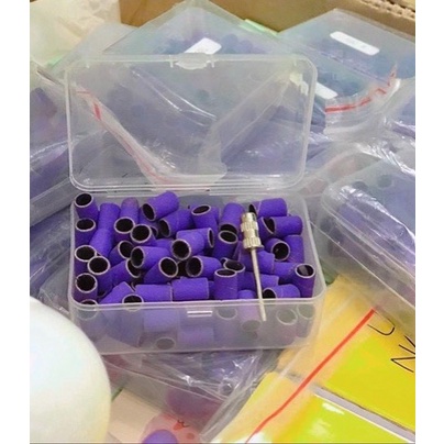 Đầu mài nhám mịn móng tím xanh 120# 180#