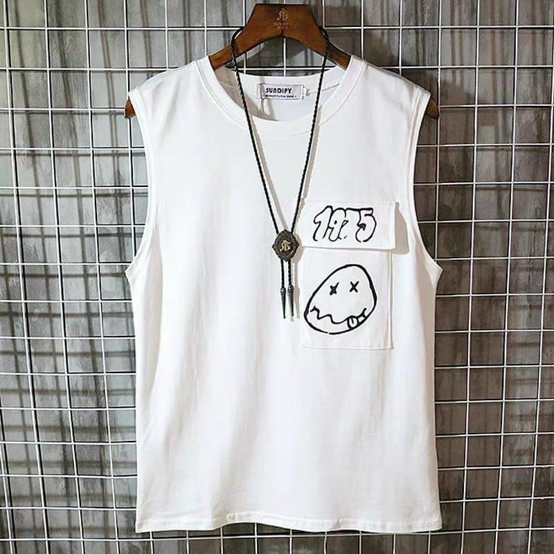 (Miễn Phí Ship) Aó thun nam cổ tròn,áo ba lỗ túi hộp in gấu cao cấp,chất thun mềm mịn hàng chuẩn shop