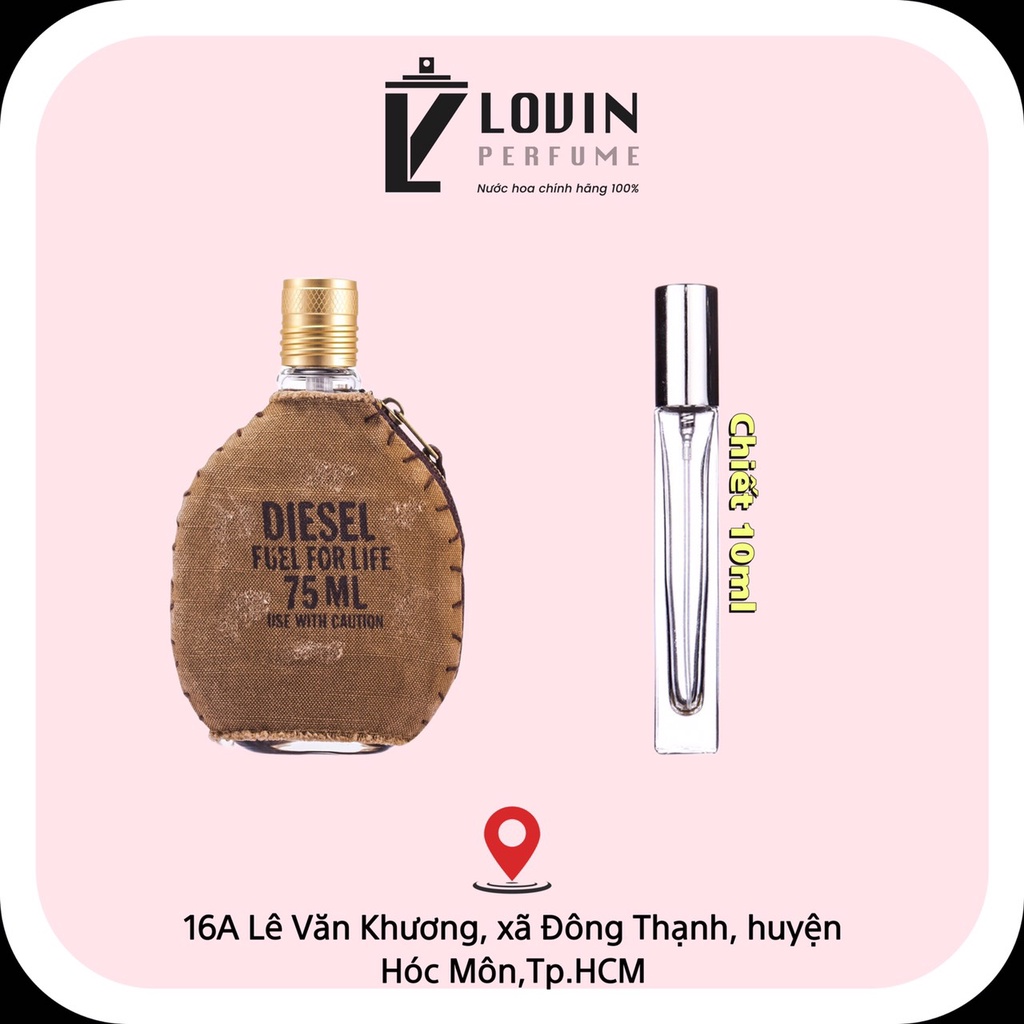 [HCM Nước hoa Diesel Fuel for Life Use With Caution EDT Chiết 5ml, 10ml