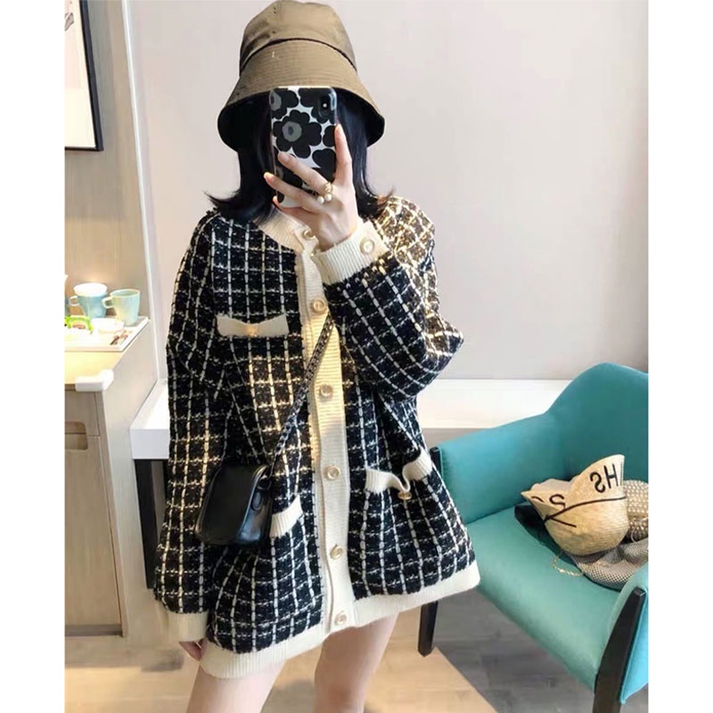 Áo Dệt Kim Dài Tay Thời Trang Hàn Quốc Dành Cho Nữ