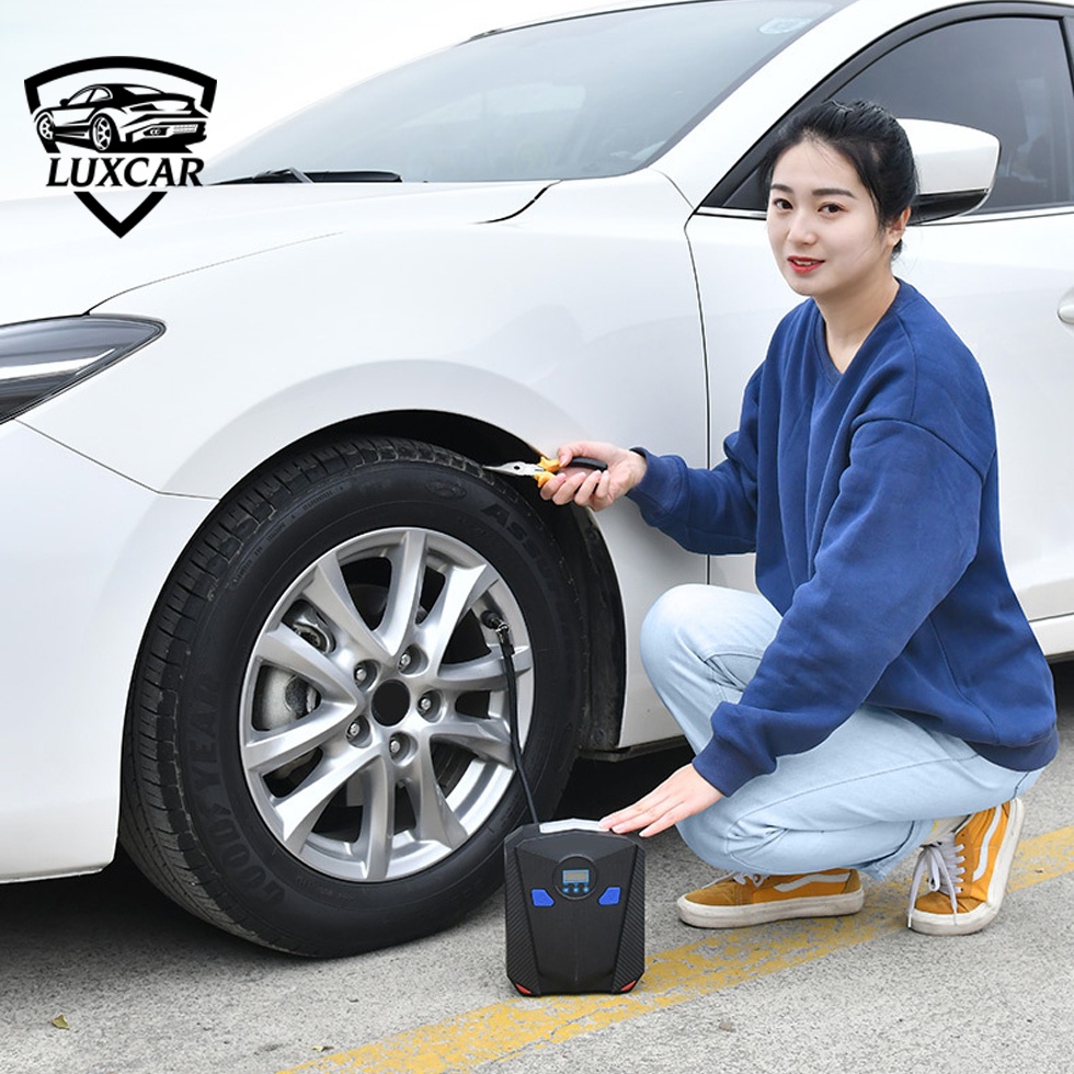 Bơm lốp ô tô,xe hơi điện tử tự ngắt AIKESI | Hàng chính hãng,bảo hành 12 tháng