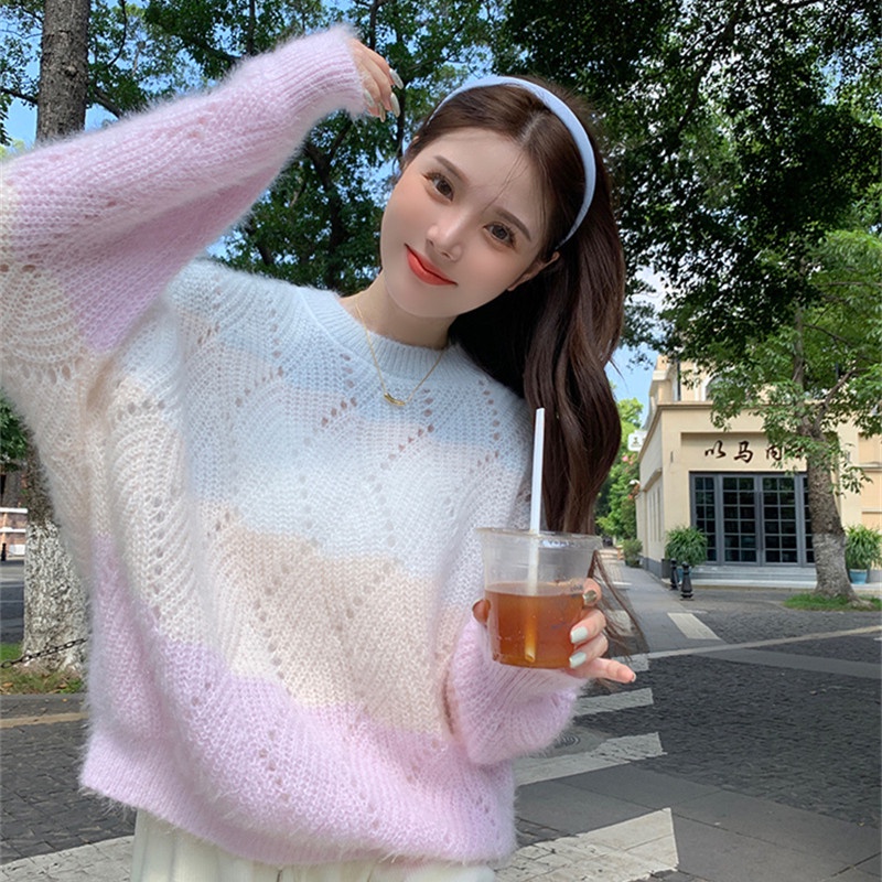 Áo Sweater Tay Dài Kiểu Dáng Trẻ Trung Năng Động Cho Nữ  tao bao