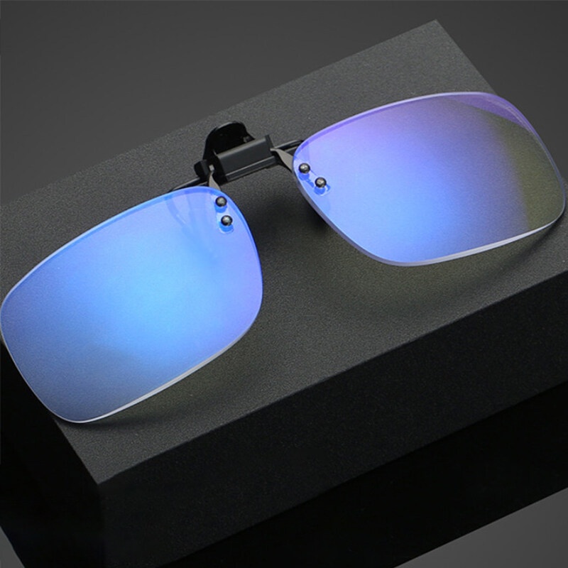 Kính Đọc Sách Chống Ánh Sáng Xanh Dạng Lật Có Kẹp Tiện Dụng Cho Nam Và Nữ