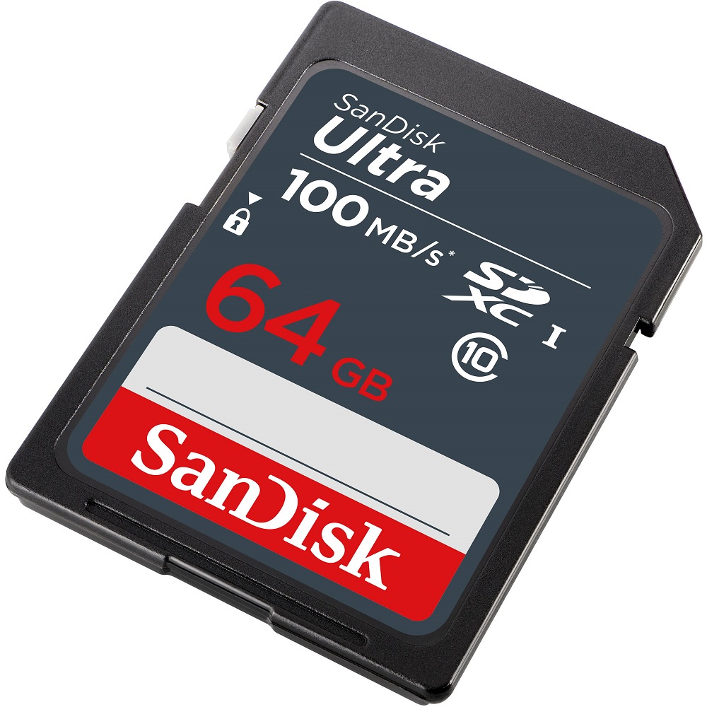 Thẻ nhớ Máy Ảnh SDXC SanDisk Ultra 128GB / 64GB / 32GB 100MB/s (Xanh) - Nhất Tín Computer