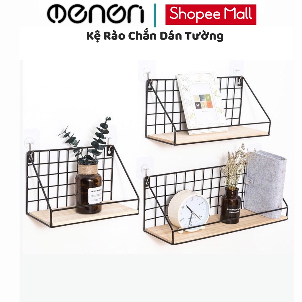 Kệ Sắt Đáy Gỗ Để Đồ Đa Năng BEECOOK Decor Nhà Cửa Xinh Xắn
