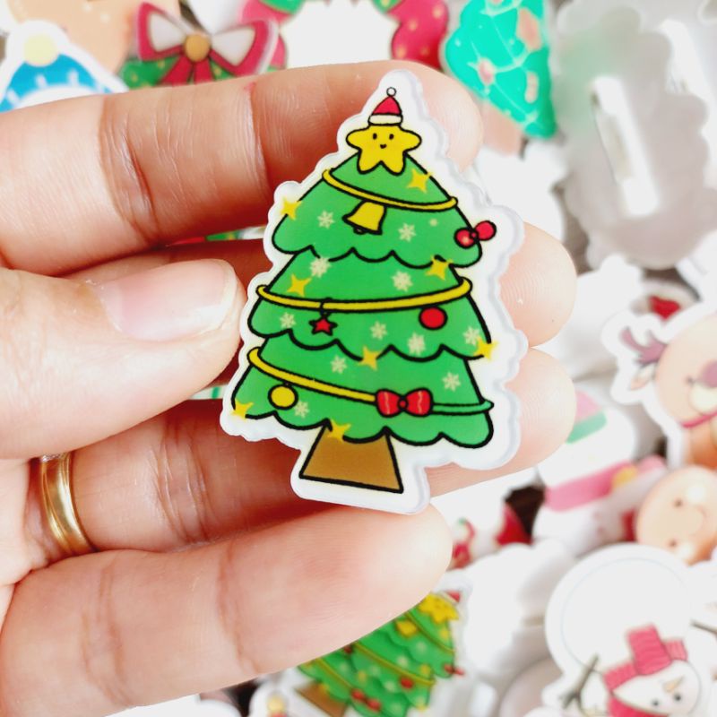 Pin cài balo noel, huy hiệu gài cặp giáng sinh bán sỉ