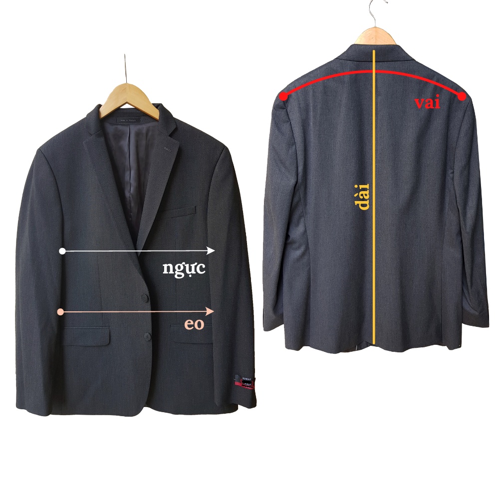 Bigsize | Áo Blazer 80kg - 95kg SlimFit | Áo Khoác Vest Ngoại Cỡ Cho Nam | PH Big Size | A165a | BigBuy360 - bigbuy360.vn