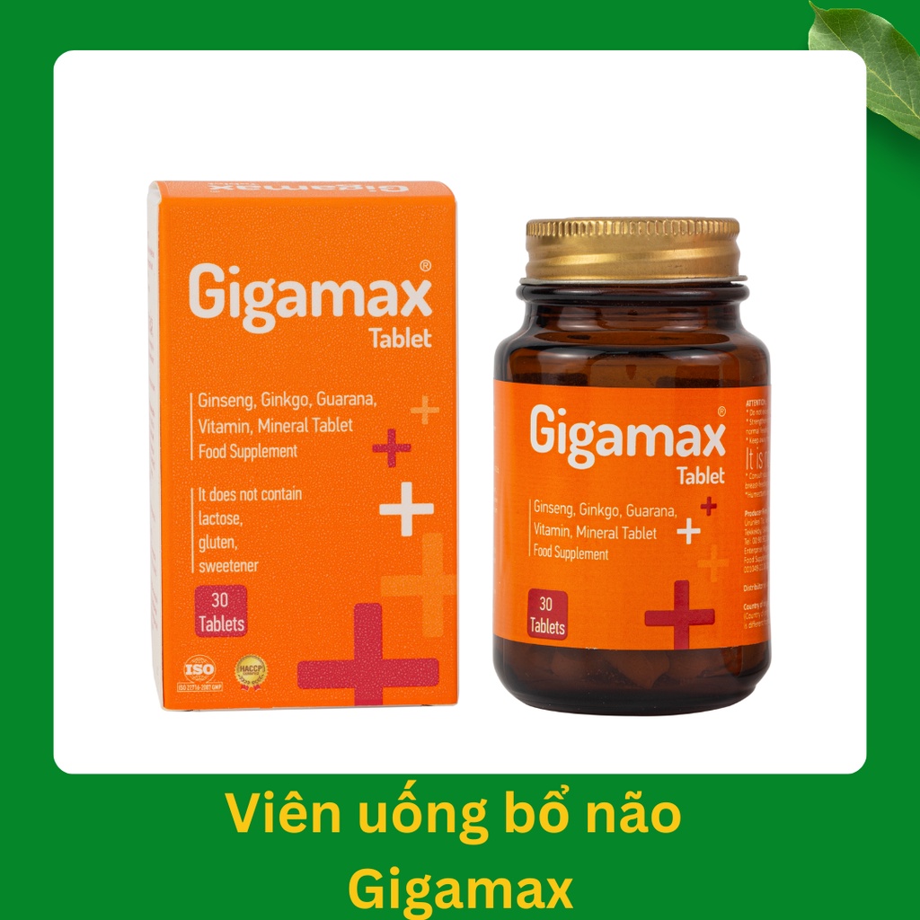 Viên uống bổ não GIGAMAX_30 Viên_ Tăng cường tuần hoàn não_Cải thiện trí nhớ