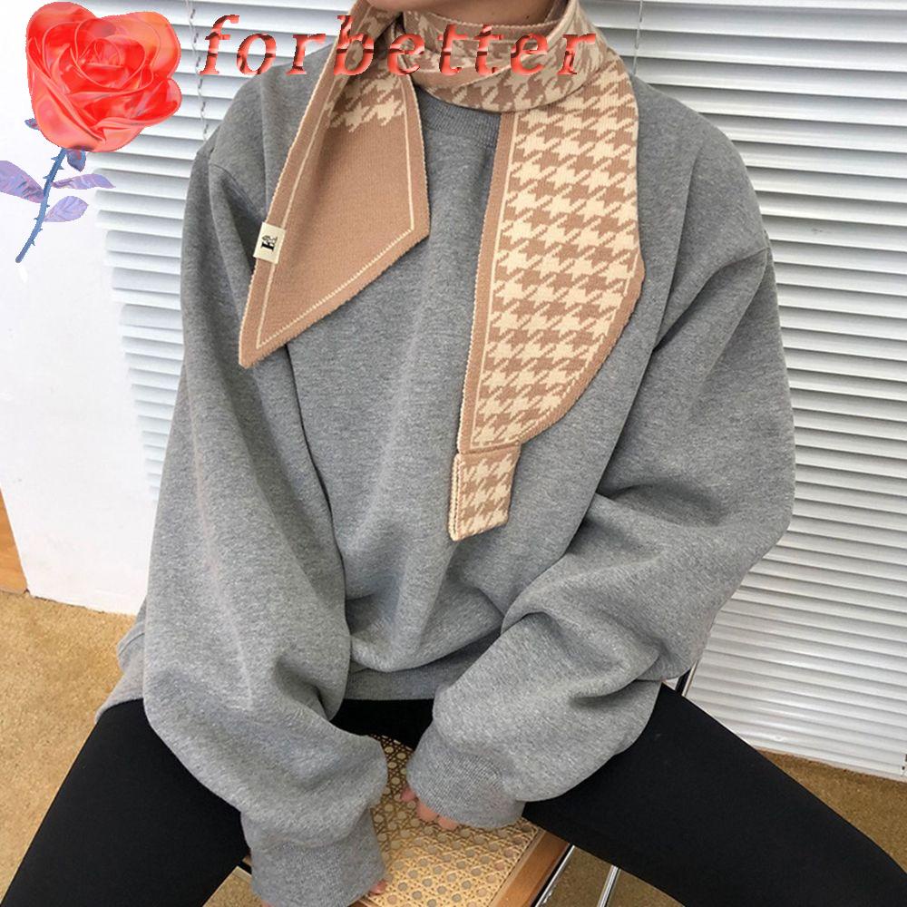 Khăn choàng cổ len cashmere nhiều họa tiết tùy chọn thời trang thu đông Hàn Quốc cho nữ