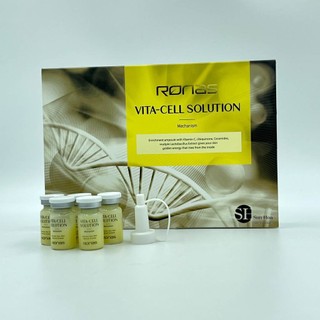 Tế bào gốc ronas vita cell solution, ronas vàng dưỡng da lăn kim 1 hộp 10 lọ