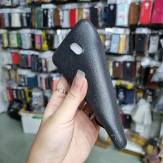 Ốp lưng Nokia 2.2 dẻo đen kiểu vân da ôm máy