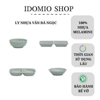 Chén Chấm Nhựa Melamine Vân Đá Ngọc