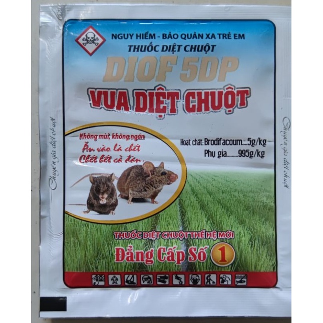 Bả diệt chuột thế hệ mới VUA DIỆT CHUỘT ( dạng bột bả trộn vào thức ăn)