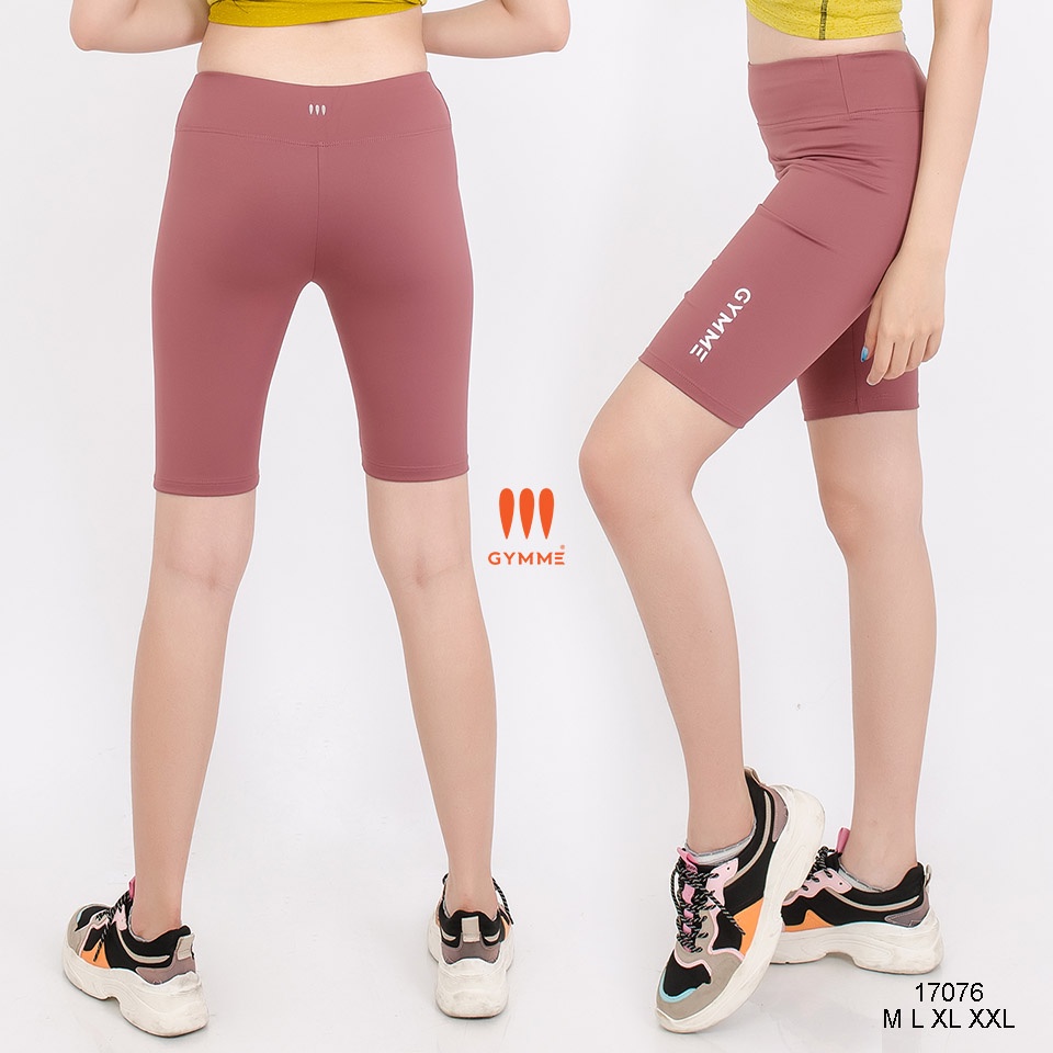 Quần tập gym yoga nữ gymme  lửng cạp cao nâng mông form thể thao ôm sát dáng slimfit - 17076