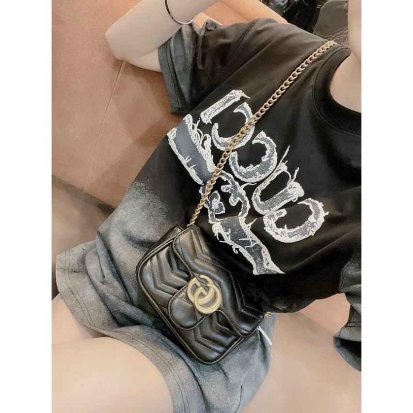 Áo Thun Gucci Loang phom rộng dễ phối đồ Áo đôi siêu chất hot 2022 | BigBuy360 - bigbuy360.vn