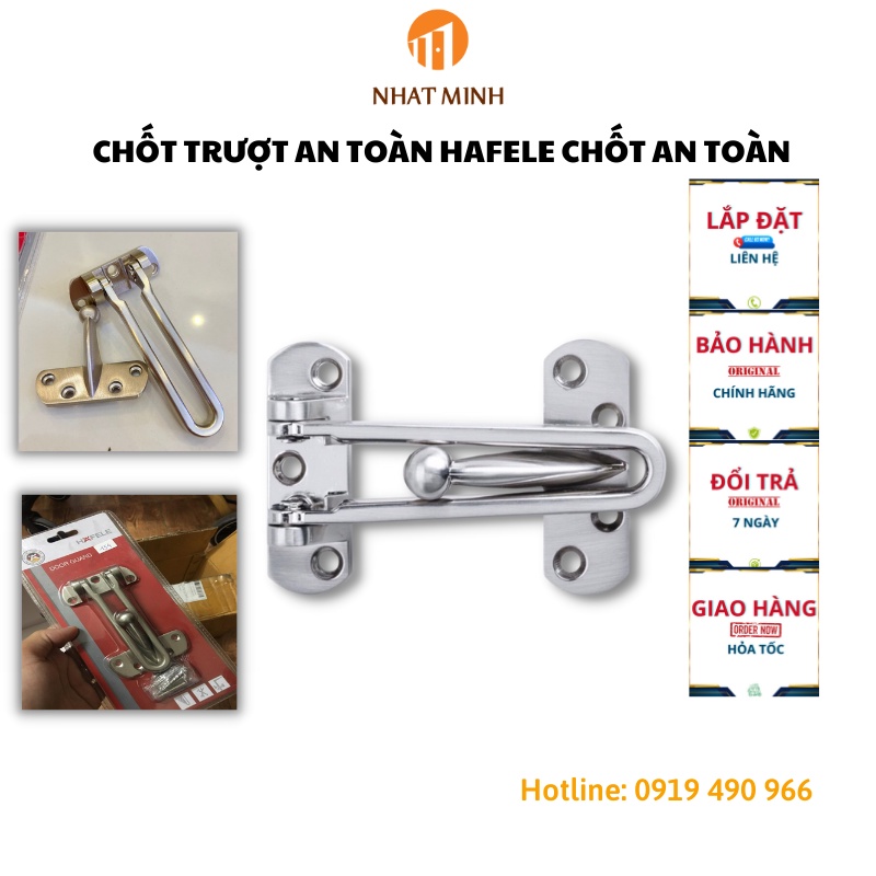 Chốt Trượt An Toàn Cửa Hafele 489.15.001 Chốt An Toàn Cho Cửa Nhà Cửa Phòng Đề Phòng Đột Nhập Chống Mở Cửa Từ Bên Ngoài