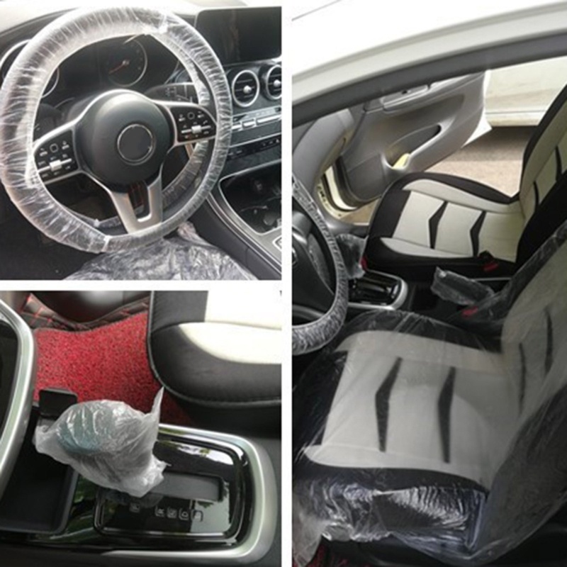 Set 10 Vỏ Bọc Vô Lăng Chống Nước Dùng Một Lần Cho Xe Hơi