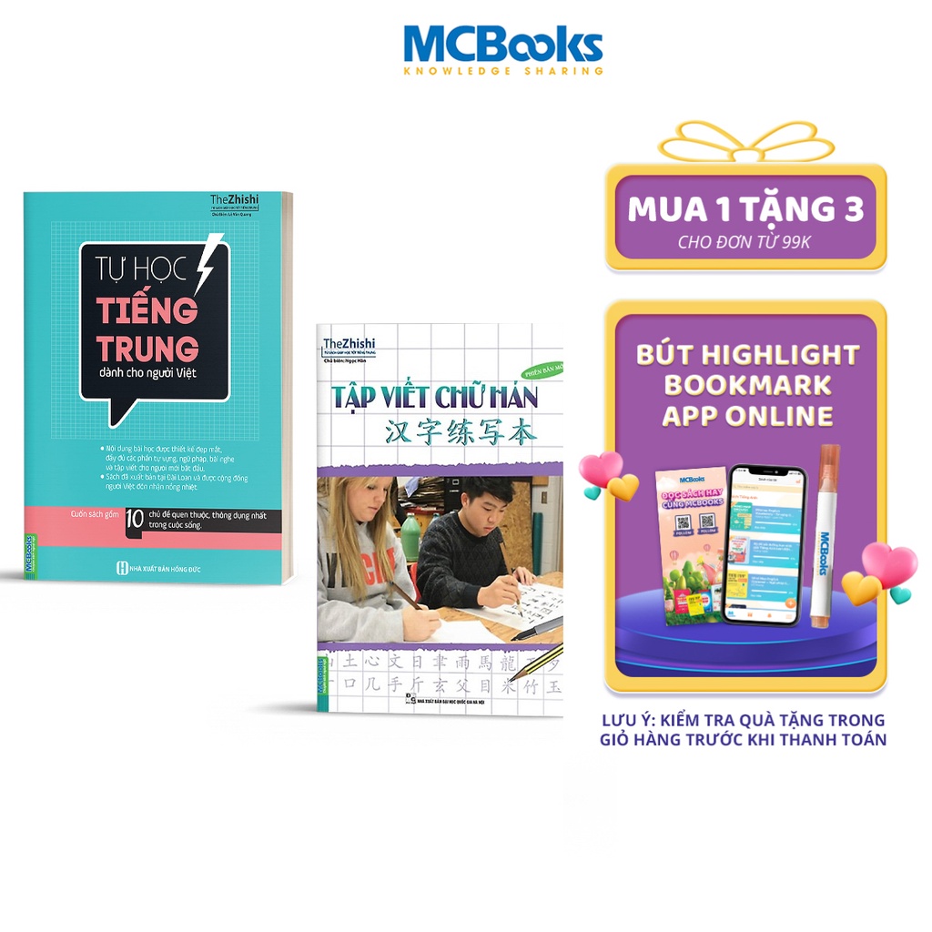 Sách - Combo Tự Học Tiếng Trung Dành Cho Người Việt Nam Và Tập Viết Chữ Hán Phiên Bản Mới - Dành Cho Người Mới Bắt Đầu