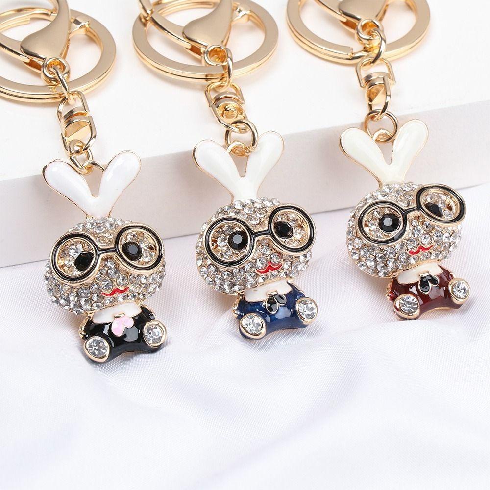 Móc Khóa Hình Búp Bê Hoạt Hình Bằng Kim Loại Tinh Tế