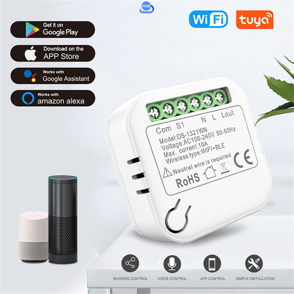 Wifi Thông Minh Mô Đun Đơn Lửa Bằng Không Lửa Đa Năng Đồ Bộ Nhà Thông Minh Điều Khiển Từ Xa Công Tắc Định Thời Gian Bật-Tắt Thiết Bị Rccu