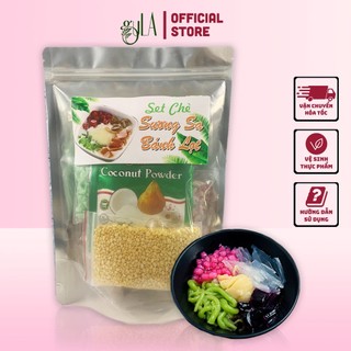 Chè bánh lọt sương sa cốt dừa 500gr nấu 10-15 chén, set nguyên liệu thơm ngon dễ nấu