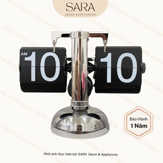 Đồng hồ để bàn lật số retro phong cách cổ điển trang trí nhà cửa