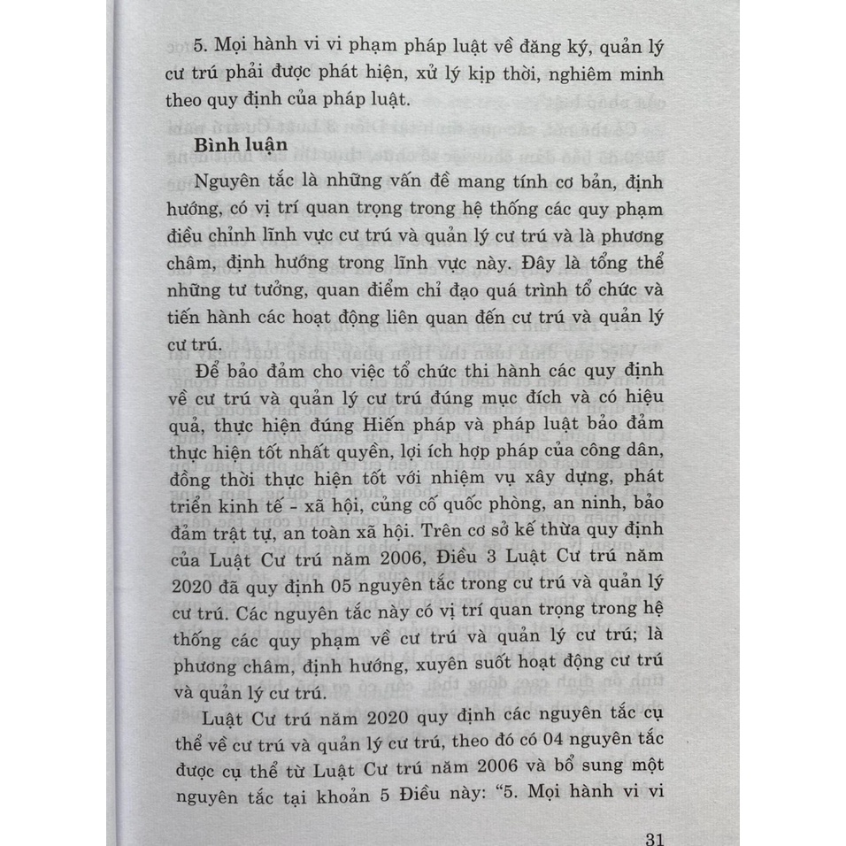 Sách-Bình Luận Khoa Học Luật Cư Trú