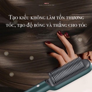 Lược Điện Chải Tóc Tạo Kiểu - Uốn Duỗi Ép Tóc Đa Năng