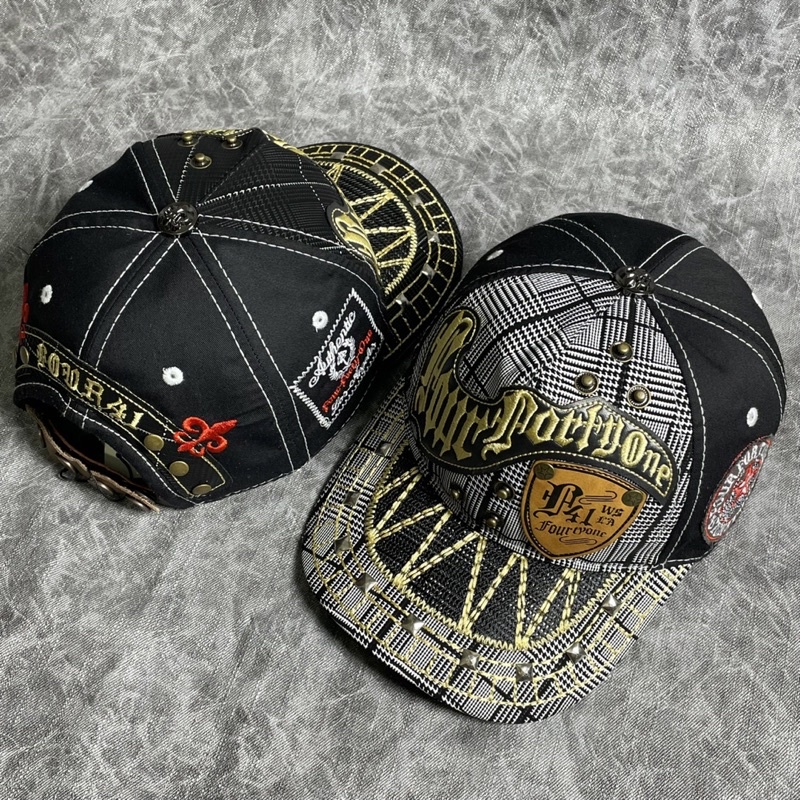 Mũ lưỡi trai Nón Four 441 da sọc Caro nhập khẩu