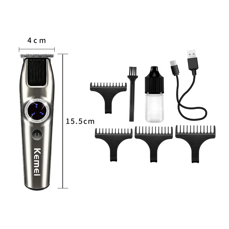Tông đơ cắt tóc KEMEI 0mm với 2 tốc độ sạc được chuyên nghiệp