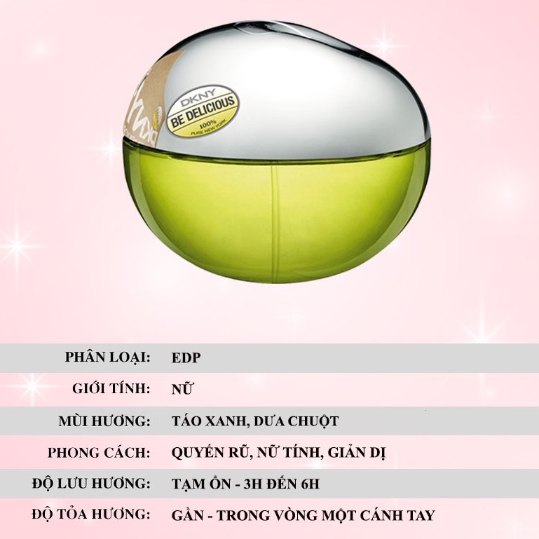 DKNY - Nước Hoa Be Delicious (Táo Xanh) (5ml/10ml/20ml)