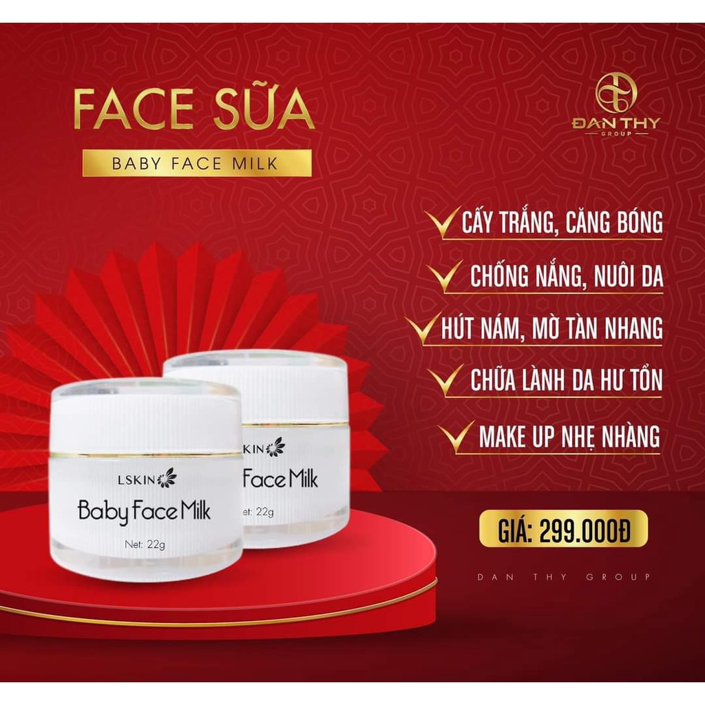 Face sữa cấy trắng- Baby face Đan Thy
