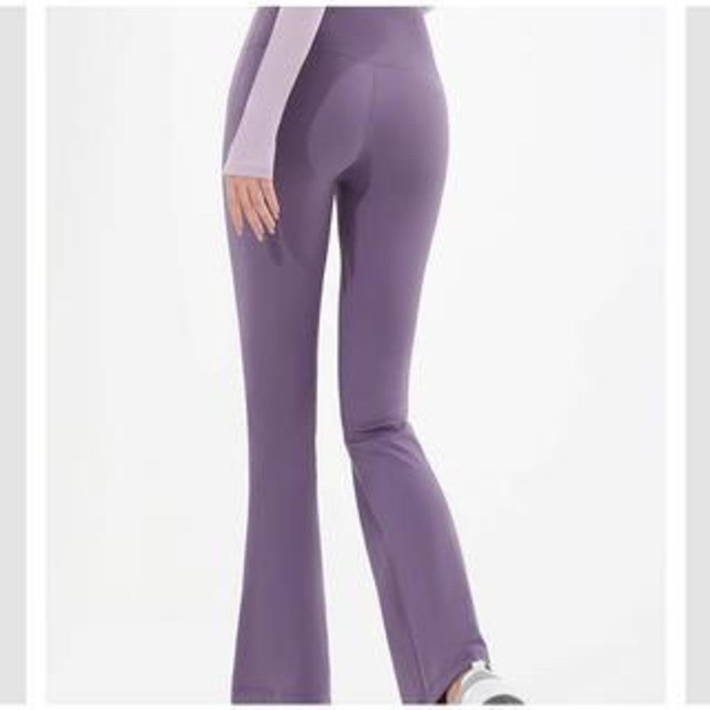 Fit.her Quần Ống Loe Tập Yoga Lưng Cao Ôm Hông Thoáng Khí Nhanh Khô Thanh Lịch Cho Nữ