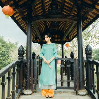 Thiết kế áo dài cách tân daisy "hạ bình" mã ad5112