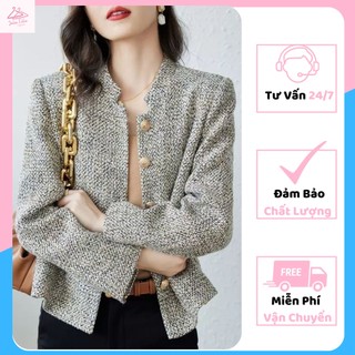 Áo khoác dạ màu tiêu dáng ngắn