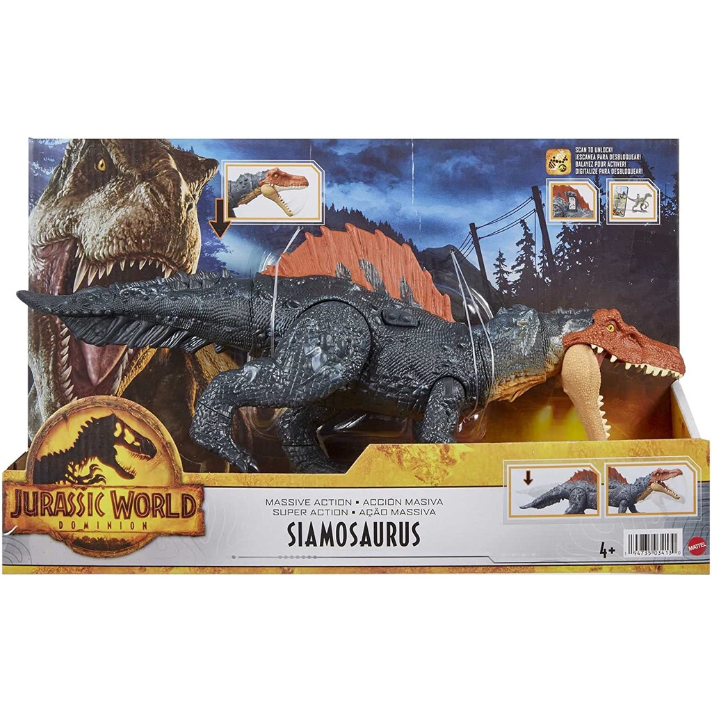 Mô hình khủng long Mattel🦕Jurassic World: Dominion - Massive Action🦕Siamosaurus