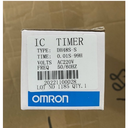 Rơle thời gian  DH48S-S OMRON mặt đỏ kèm đế