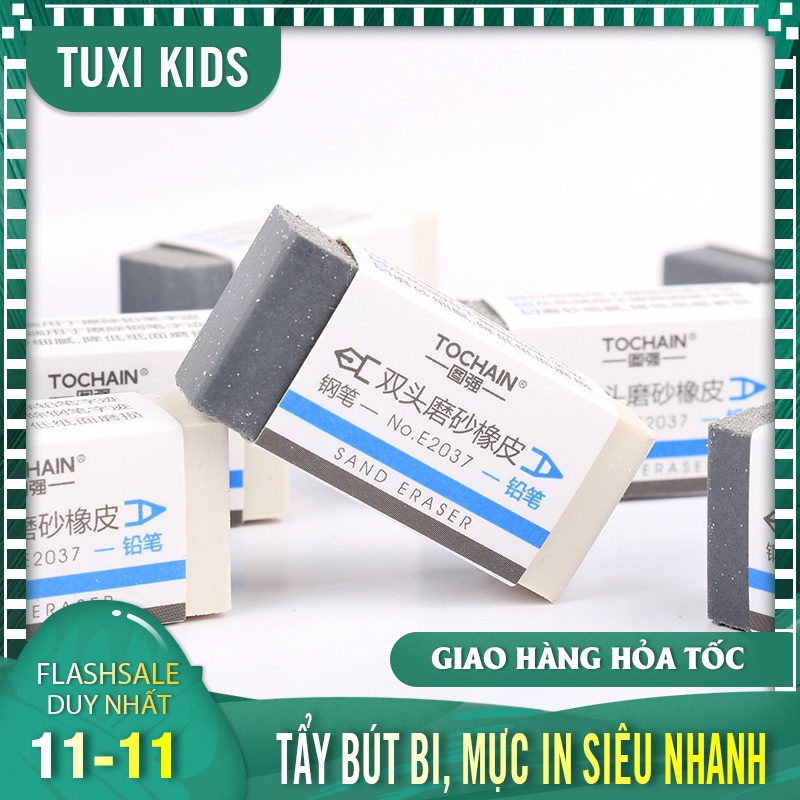 Gôm tẩy bút bi, mực in 2 đầu - cục tẩy mực giá tốt