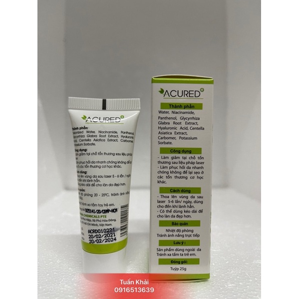 ACURED 25G - KEM BÔI PHỤC HỒI DA