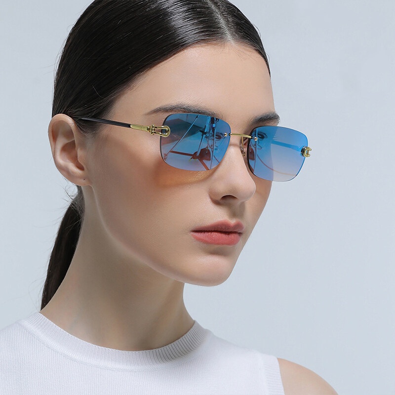 Kính Chống Tia UV Không Gọng Thời Trang Mới 2022