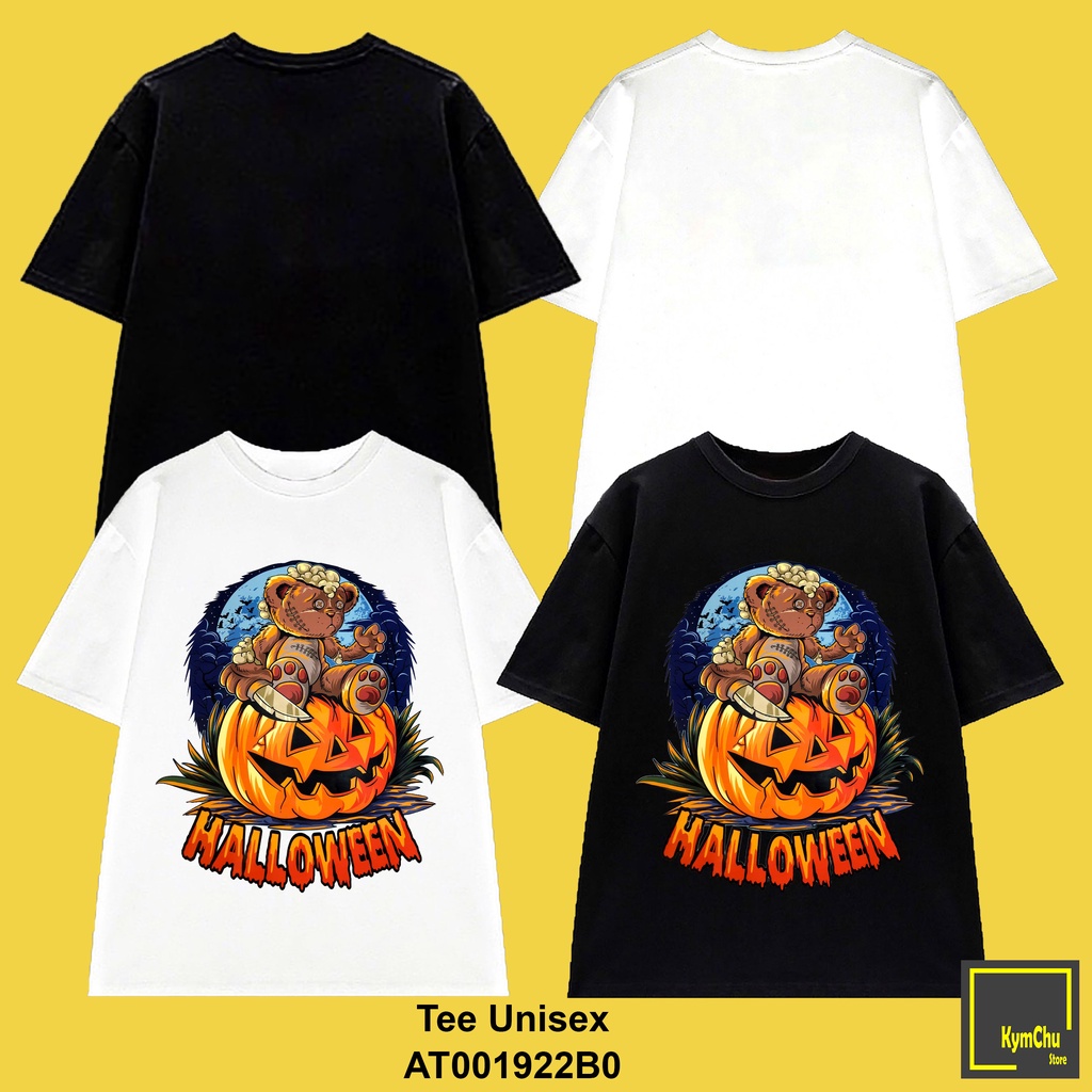 Áo thun tay lỡ HALLOWEEN phông rộng | Xưởng chuyên sỉ áo form Âu Unisex Oversize KymChu | Giá tốt nhất Shopee Việt Nam