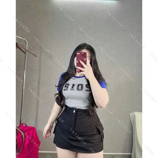 ÁO THUN CROPTOP TAY NGẮN [TNT SHOP BIGSIZE 60KG 90KG]